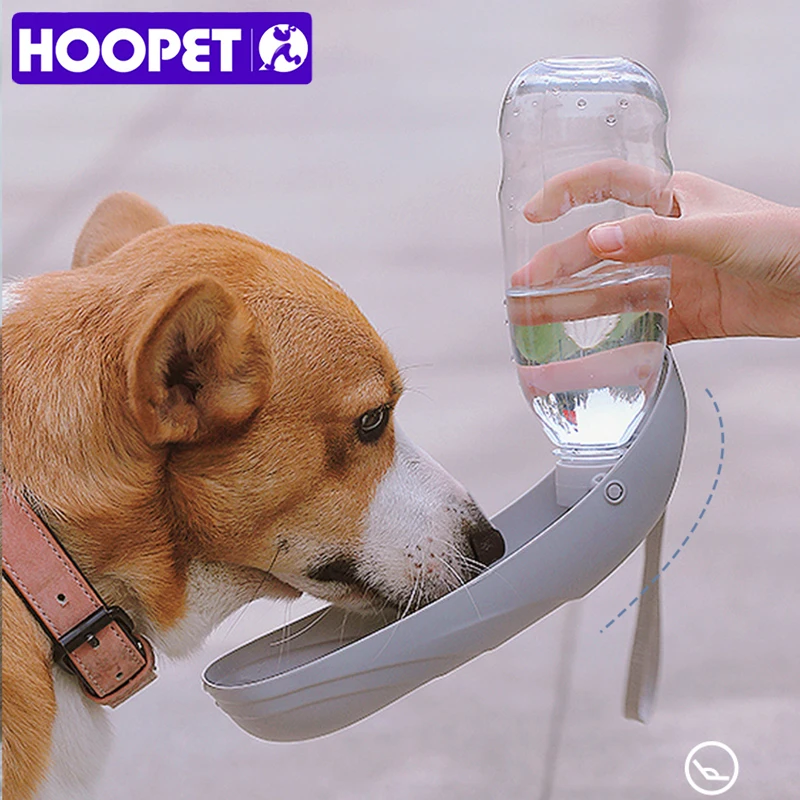 HOOPET Dogs Go Out Kettle Drinker Portable Water Cup Drinking Water Feeder Pet Accompanying Cup Water Bottle Walking Dog Supplie