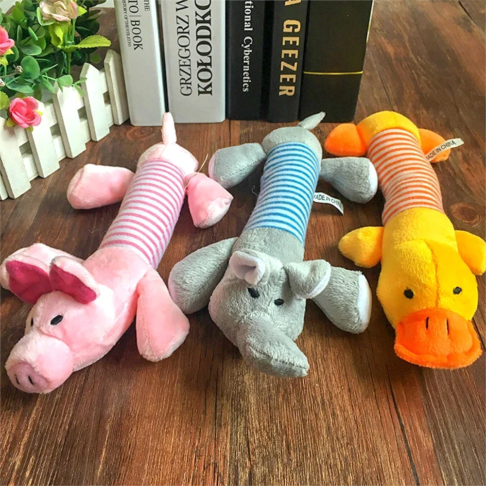 New Hot Pet Dog Toy Squeak Plush Toys For Dogs Supplies Fit for All Puppy Pet Sound Funny Durable Chew Molar  Cute Pets Supplies